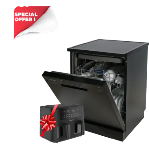 Offre spéciale: Lave vaisselle ADWF 615 BS D + Air fryer AAF 9L 2BV BK offert